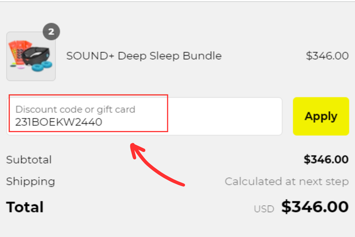 Add your desired hair products to the cart and proceed to checkout. Look for the promo code box and paste the code you previously copied.